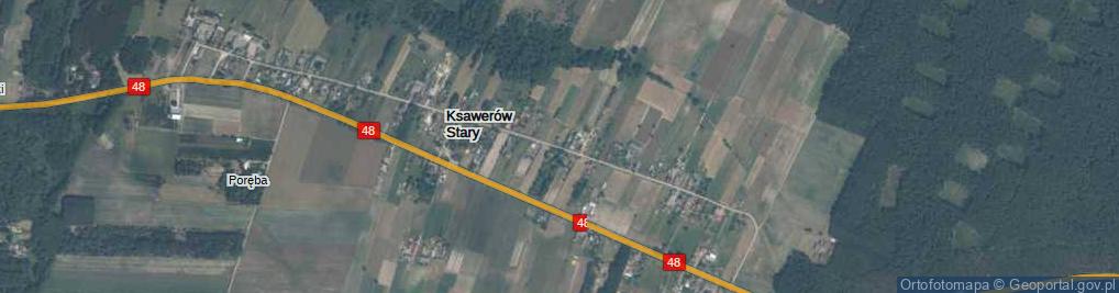 Zdjęcie satelitarne Ksawerów Stary ul.